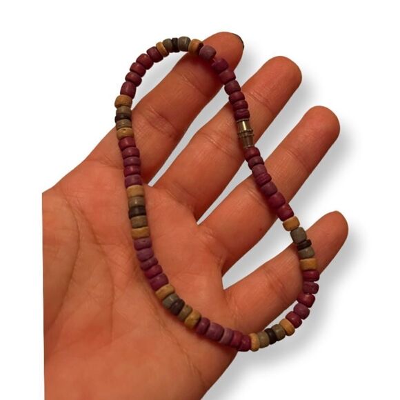 Jewelry - 🤯5/$20🤯 Vintage Red, Black, And Yellow Bead Anklet